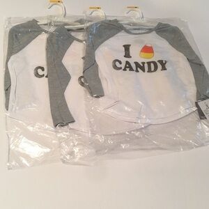 3pc Lot Candy Cane Kids Top Size Small